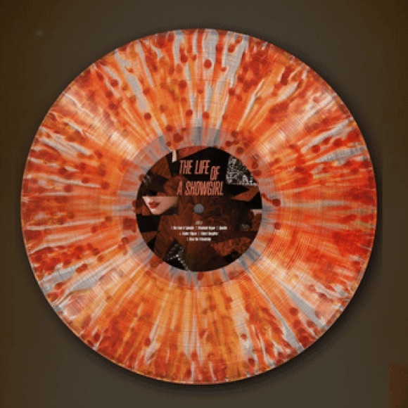 Life of a Showgirl Tiny Bubbles Champagne Red Lipstick & Lace Transparent Vinyl - Picture 5 of 5